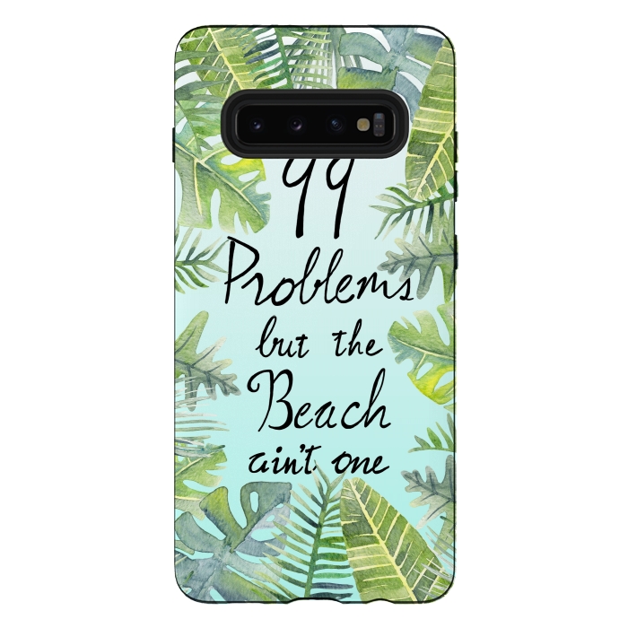 Galaxy S10 plus StrongFit Tropical Chill by gingerlique