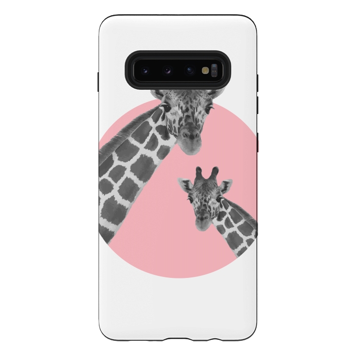 Galaxy S10 plus StrongFit Giraffe Love by MUKTA LATA BARUA