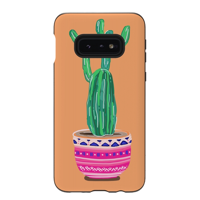 Galaxy S10e StrongFit Cacti Plant by MUKTA LATA BARUA
