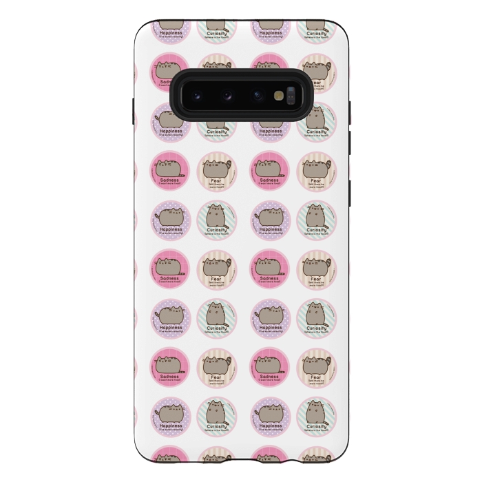 Galaxy S10 plus StrongFit pusheen cat by Vincent Patrick Trinidad