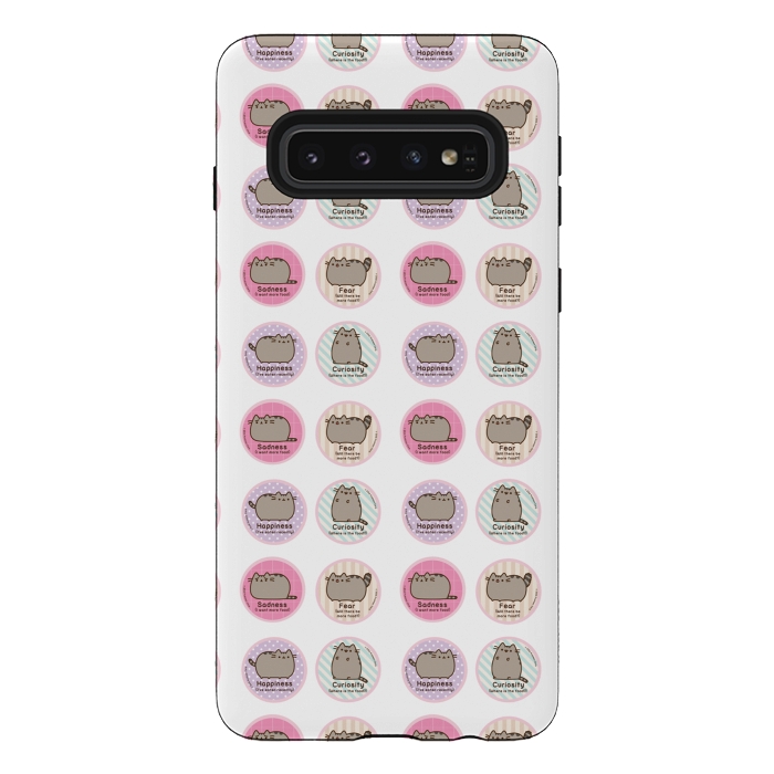Galaxy S10 StrongFit pusheen cat by Vincent Patrick Trinidad