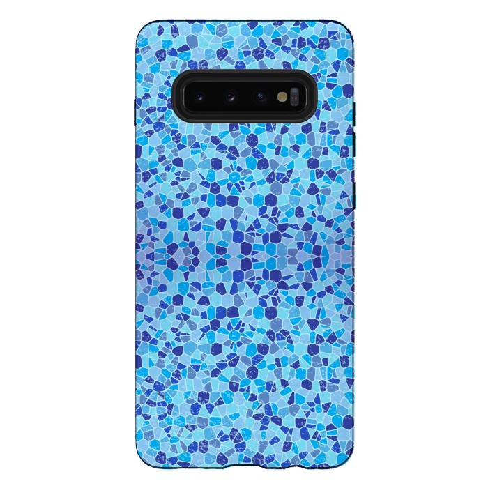 Galaxy S10 plus StrongFit Mosaic Tiles Pattern by Quirk It Up