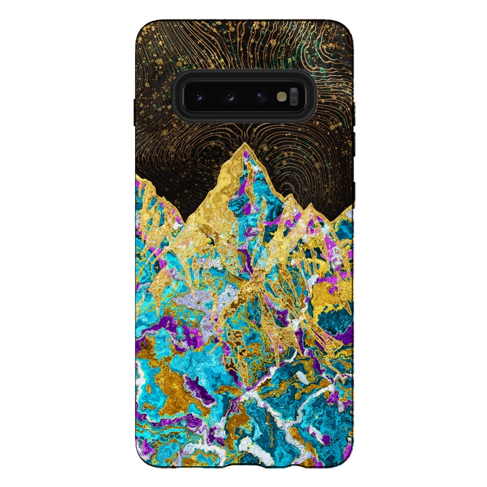 Galaxy S10 plus StrongFit Digital Painting - Mountain Illustration I by Art Design Works