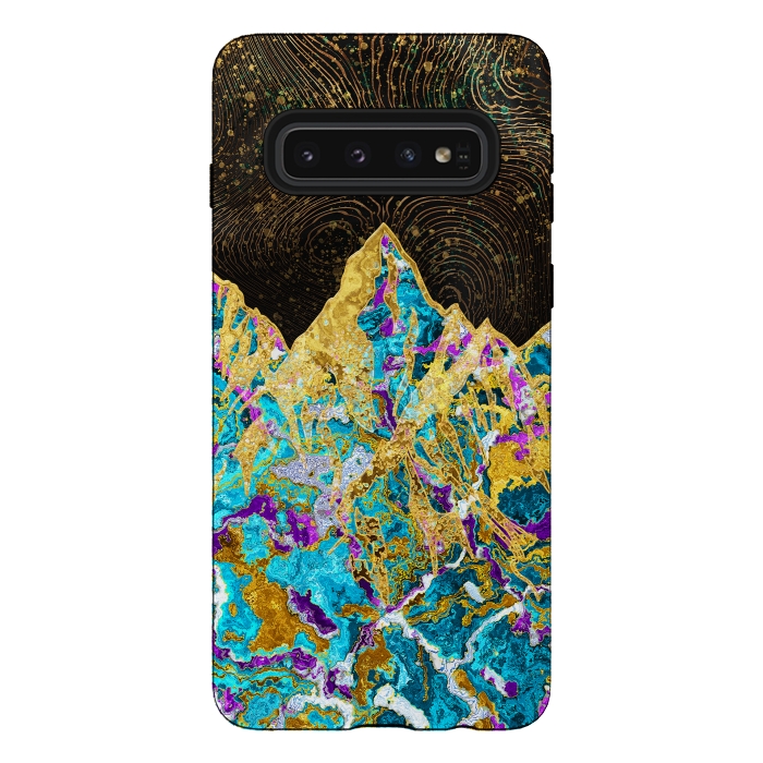 Galaxy S10 StrongFit Digital Painting - Mountain Illustration I by Art Design Works