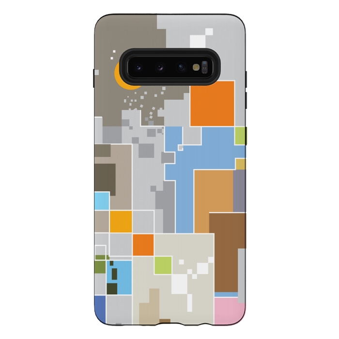 Galaxy S10 plus StrongFit Abstract Geometric Creation by Bledi