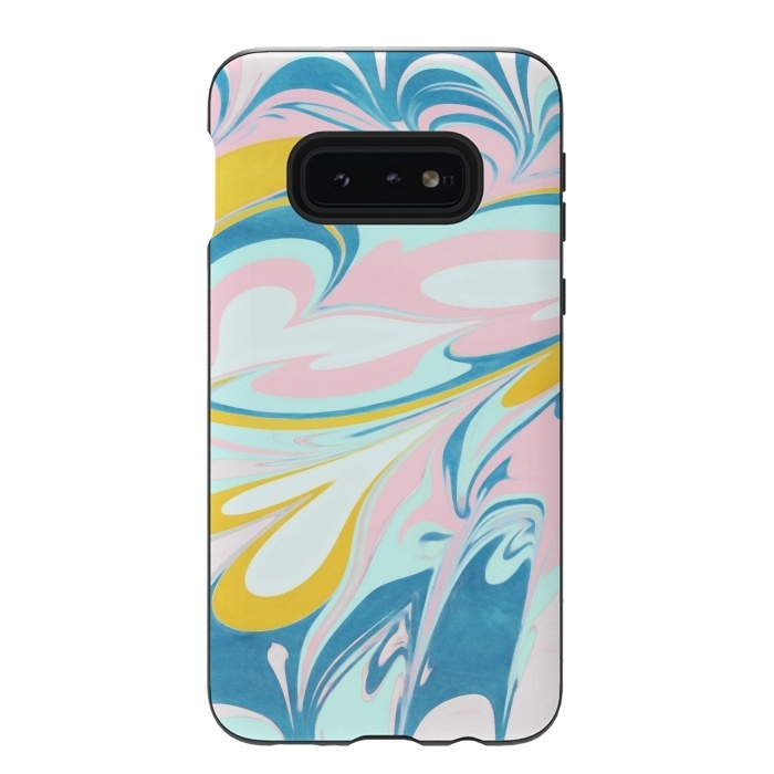 Galaxy S10e StrongFit Melted Bubblegum Ice Cream by Micklyn Le Feuvre