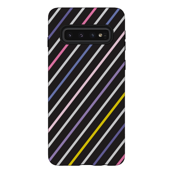 Galaxy S10 StrongFit Scribble & Lines Pattern VI by Bledi