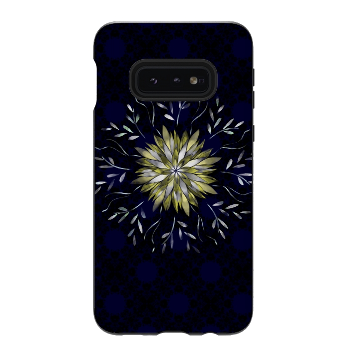 Galaxy S10e StrongFit Peridot jewel flower  by Kashmira Baheti