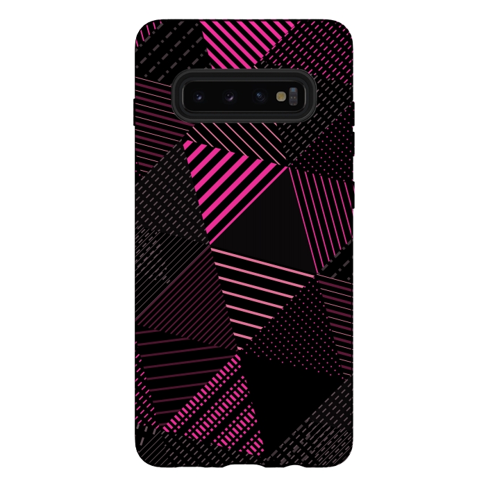 Galaxy S10 plus StrongFit Triangles Pattern 2 by Bledi