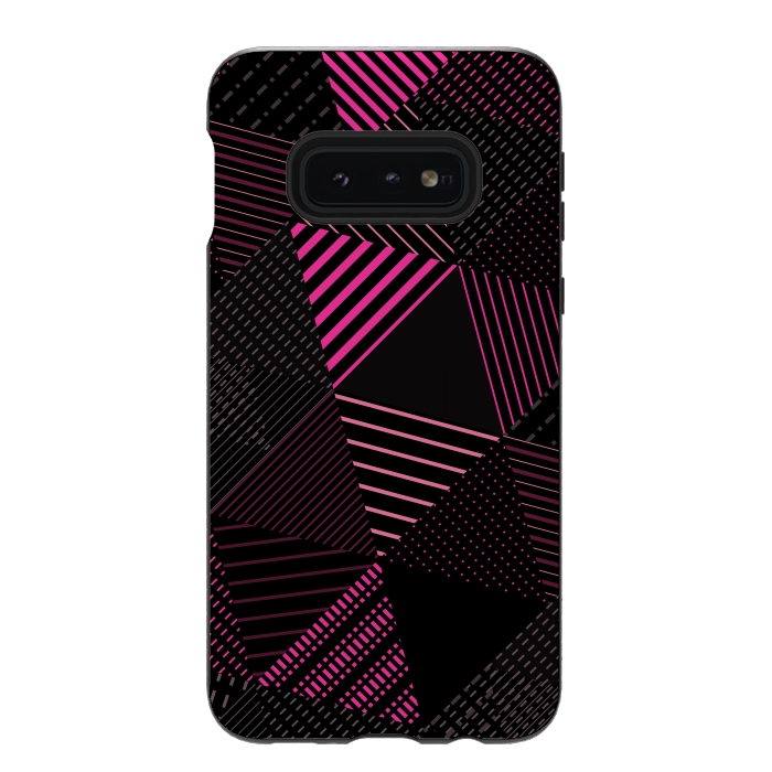 Galaxy S10e StrongFit Triangles Pattern 2 by Bledi