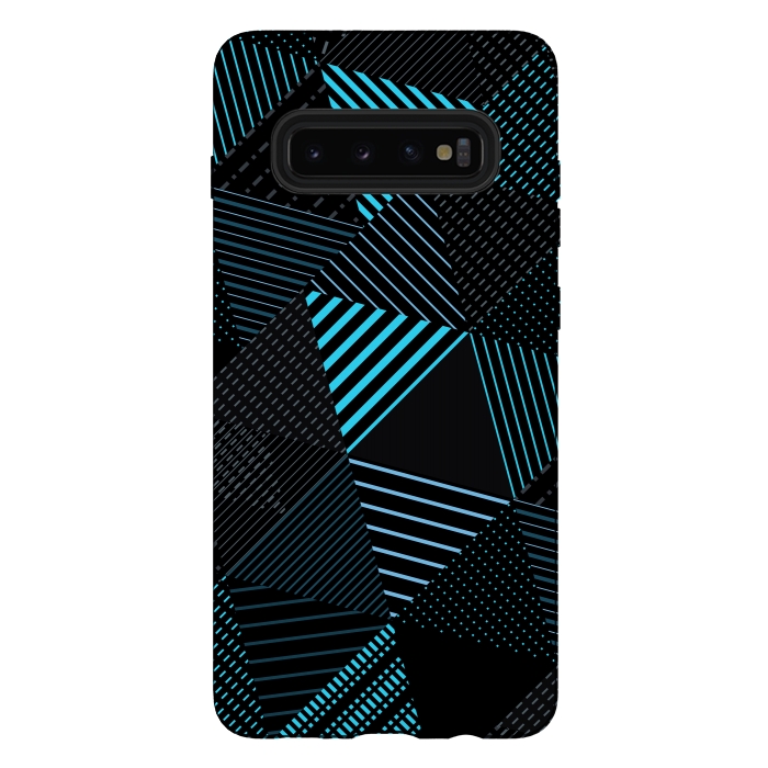 Galaxy S10 plus StrongFit Triangles Pattern 3 by Bledi