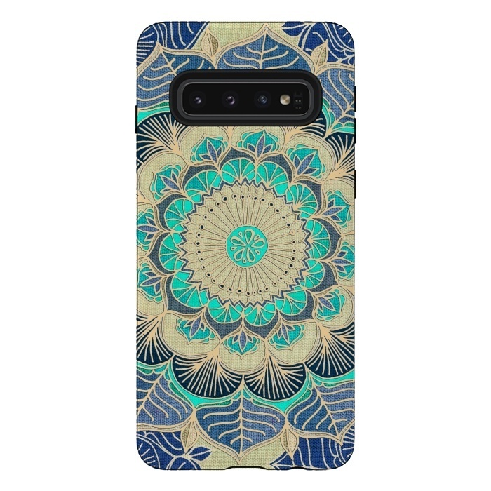 Galaxy S10 StrongFit Midnight Bloom by Micklyn Le Feuvre