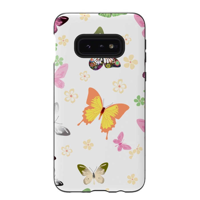 Galaxy S10e StrongFit Butterflies (colorful butterflies) 3 by Bledi