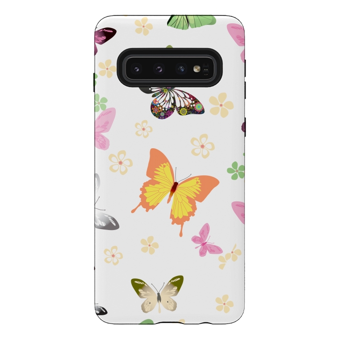 Galaxy S10 StrongFit Butterflies (colorful butterflies) 3 by Bledi