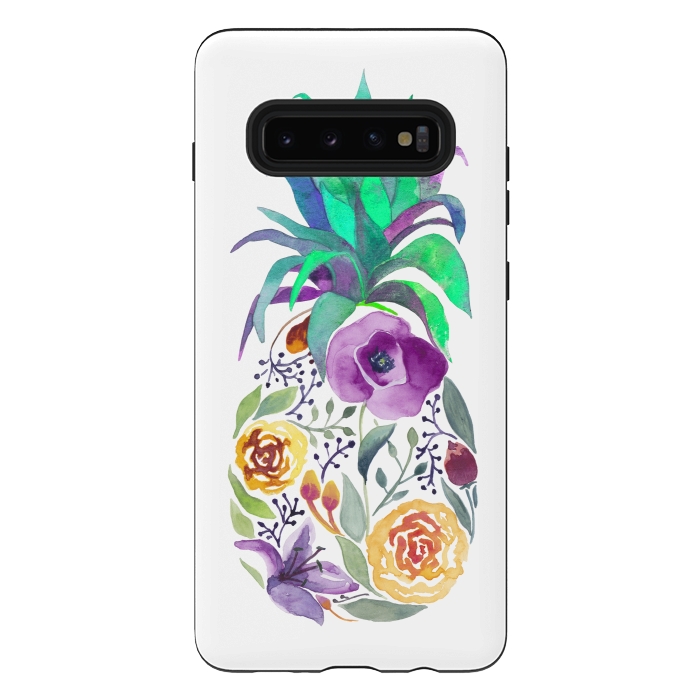 Galaxy S10 plus StrongFit Pretty Pineapple by gingerlique