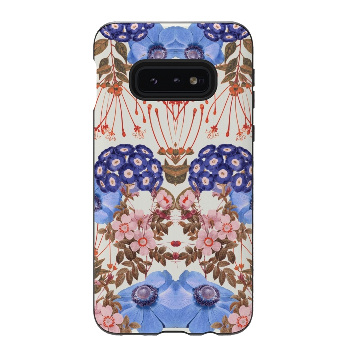 Galaxy S10e StrongFit Blue Bloom by Zala Farah