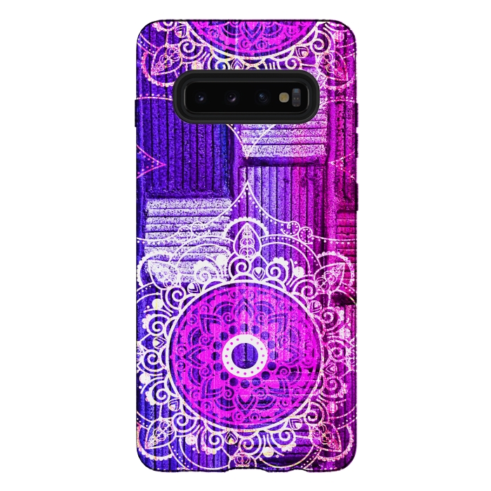 Galaxy S10 plus StrongFit Purple Tapestry by Rossy Villarreal