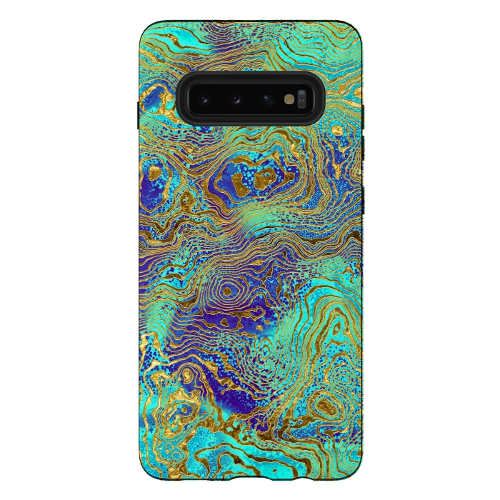 Galaxy S10 plus StrongFit Abstract Marble II by Art Design Works