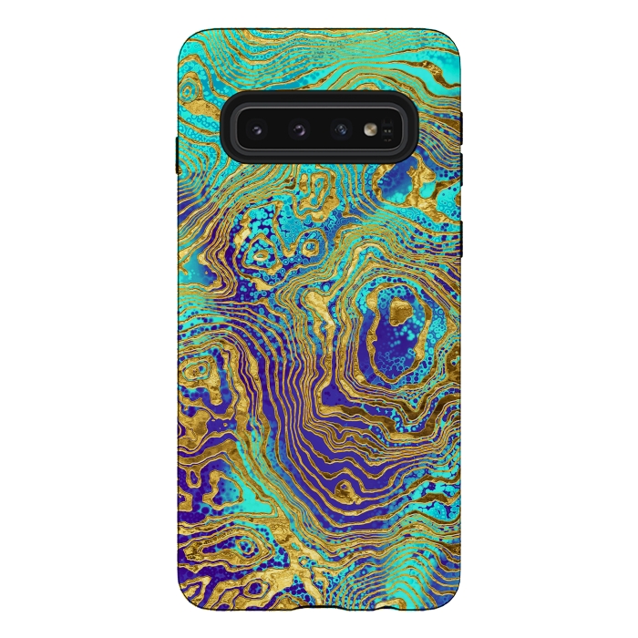 Galaxy S10 StrongFit Abstract Marble IV by Art Design Works