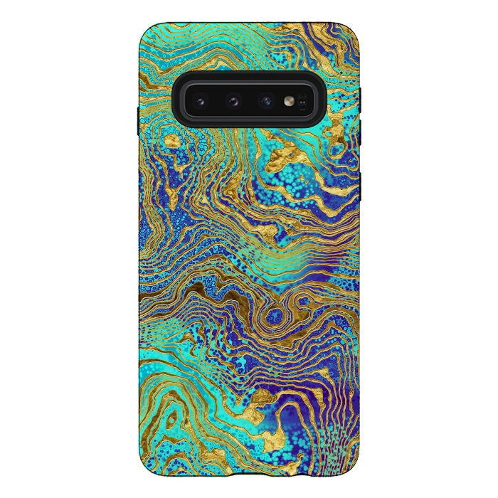 Galaxy S10 StrongFit Abstract Marble V by Art Design Works