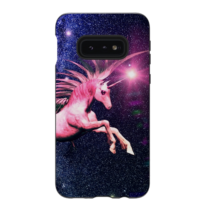 Galaxy S10e StrongFit Unicorn Blast by Gringoface Designs