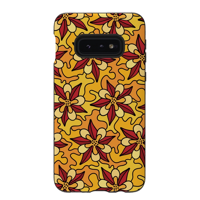 Galaxy S10e StrongFit Aquilegia Pattern by Majoih