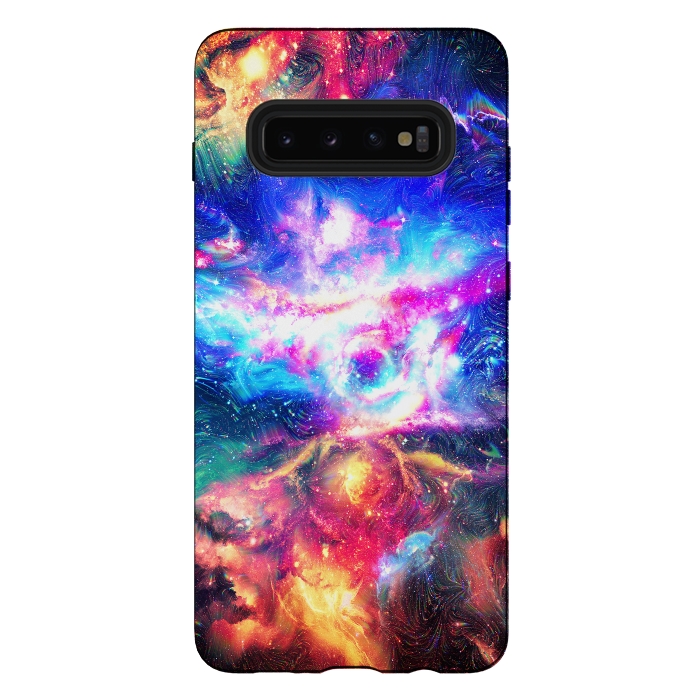 Galaxy S10 plus StrongFit Colorful Galaxy by Art Design Works