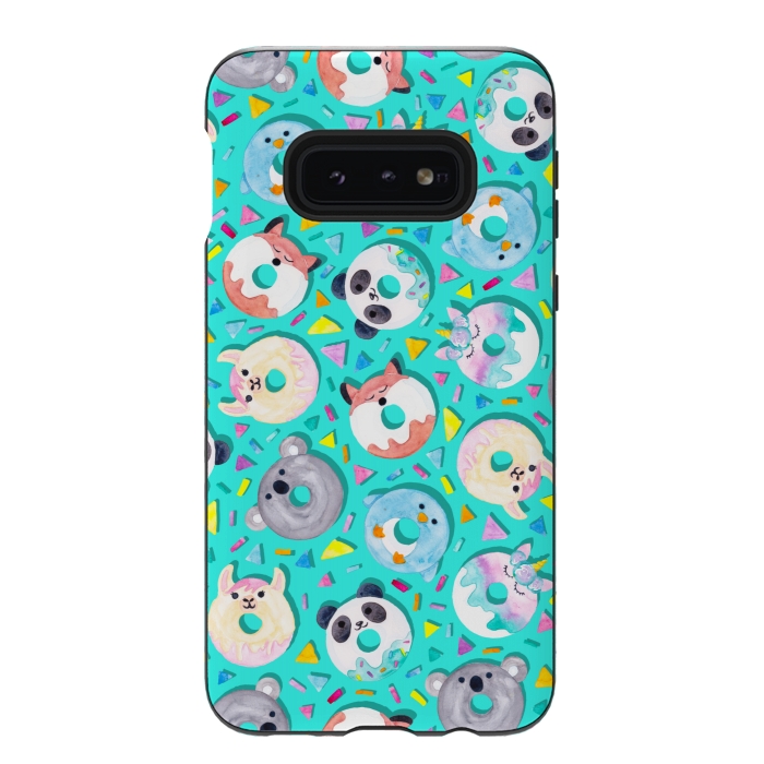 Galaxy S10e StrongFit Animal Donut Confetti by gingerlique