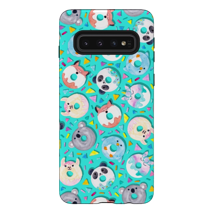 Galaxy S10 StrongFit Animal Donut Confetti by gingerlique