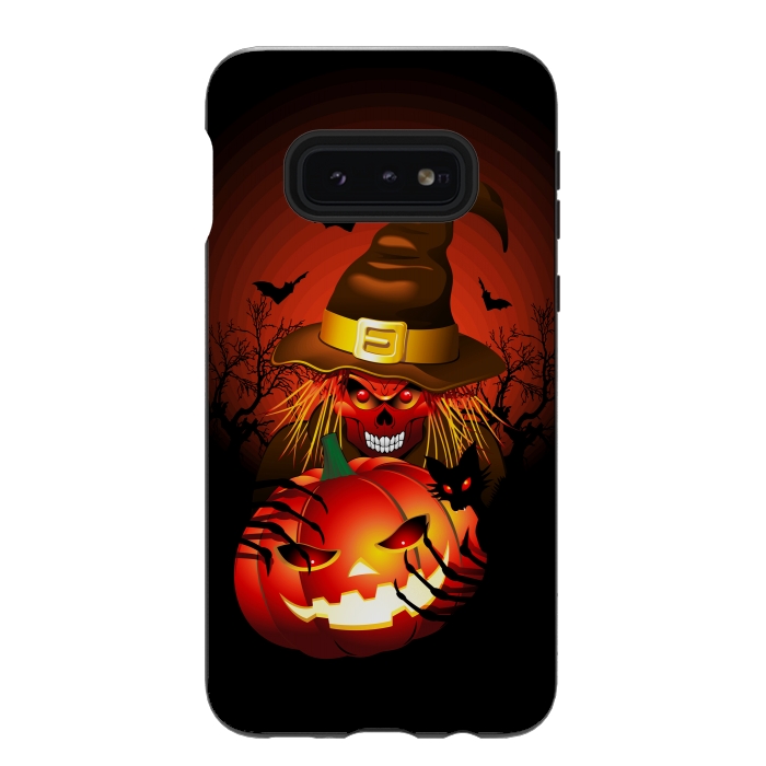 Galaxy S10e StrongFit Skull Witch Halloween Monster by BluedarkArt
