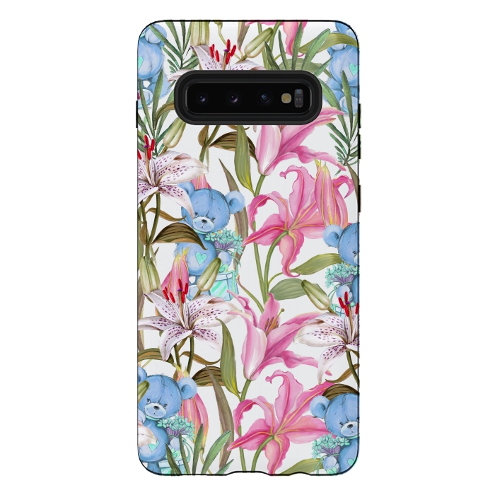 Galaxy S10 plus StrongFit Hide & Sick with Teddy by Creativeaxle