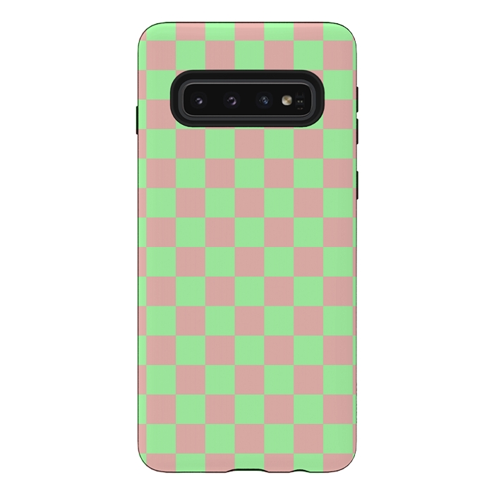 Galaxy S10 StrongFit Checkered Pattern I by Art Design Works