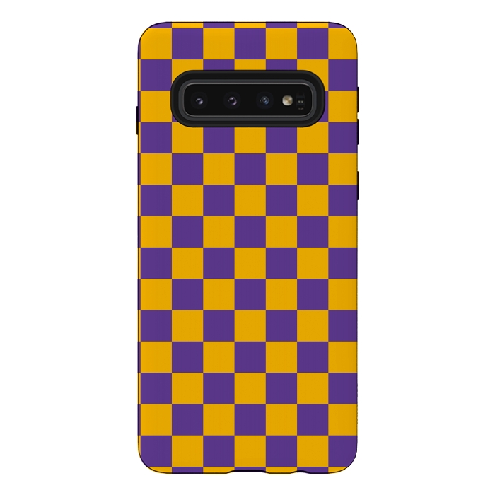 Galaxy S10 StrongFit Checkered Pattern II by Art Design Works