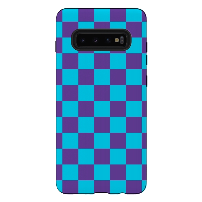 Galaxy S10 plus StrongFit Checkered Pattern III by Art Design Works