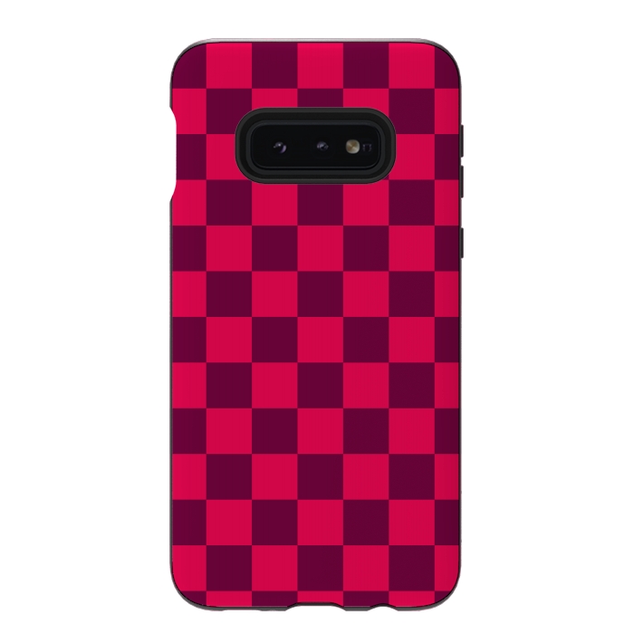 Galaxy S10e StrongFit Checkered Pattern IV by Art Design Works