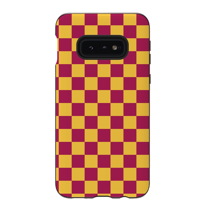 Galaxy S10e StrongFit Checkered Pattern VII by Art Design Works