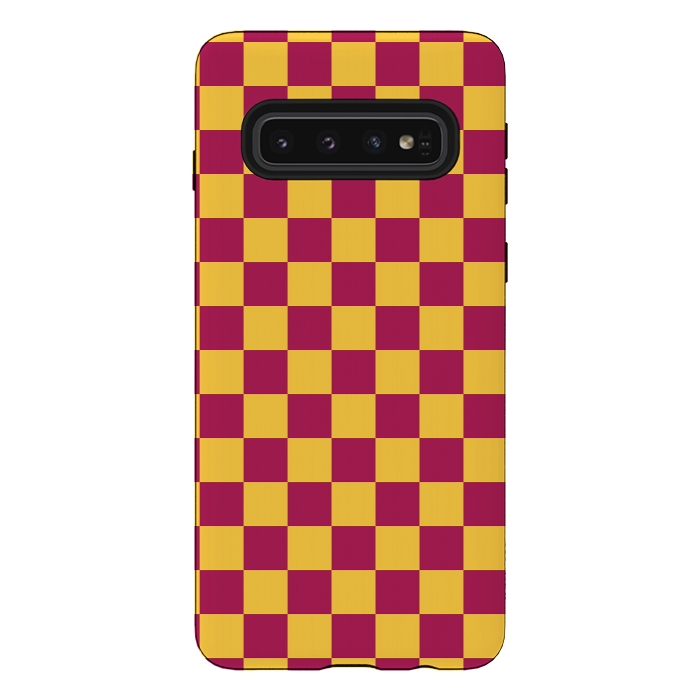 Galaxy S10 StrongFit Checkered Pattern VII by Art Design Works