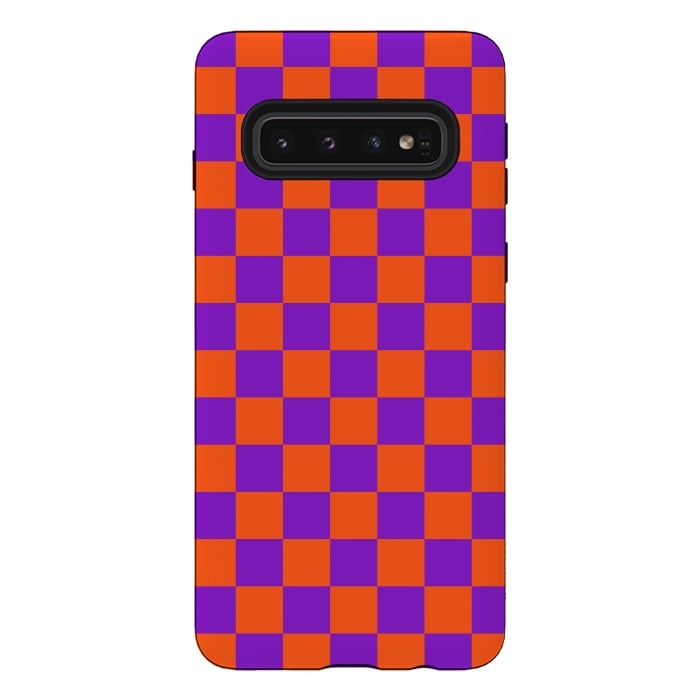 Galaxy S10 StrongFit Checkered Pattern VIII by Art Design Works