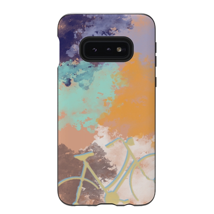 Galaxy S10e StrongFit Bicycle colors by Mariana Socorro