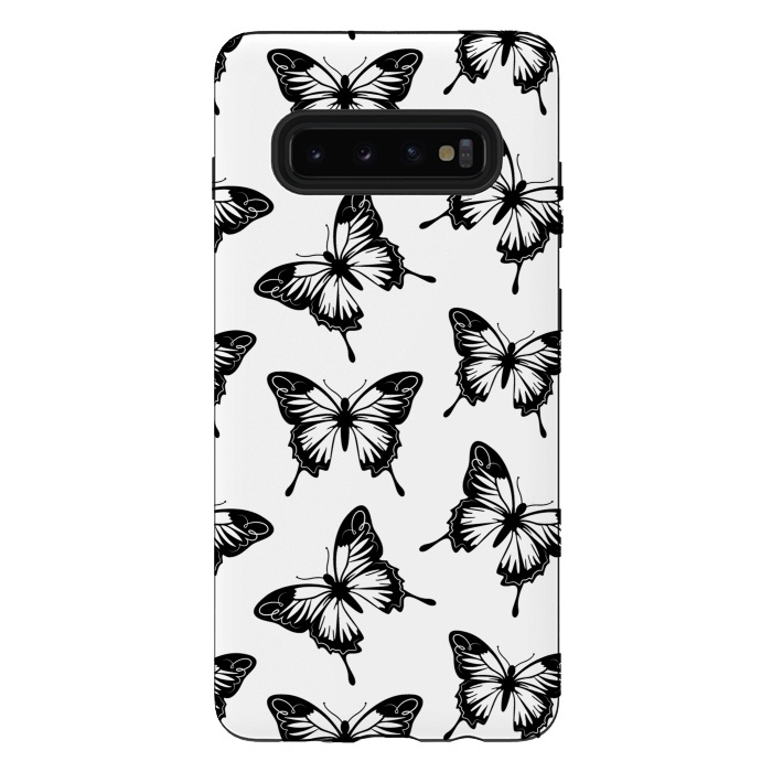 Galaxy S10 plus StrongFit Elegant butterflies by Martina