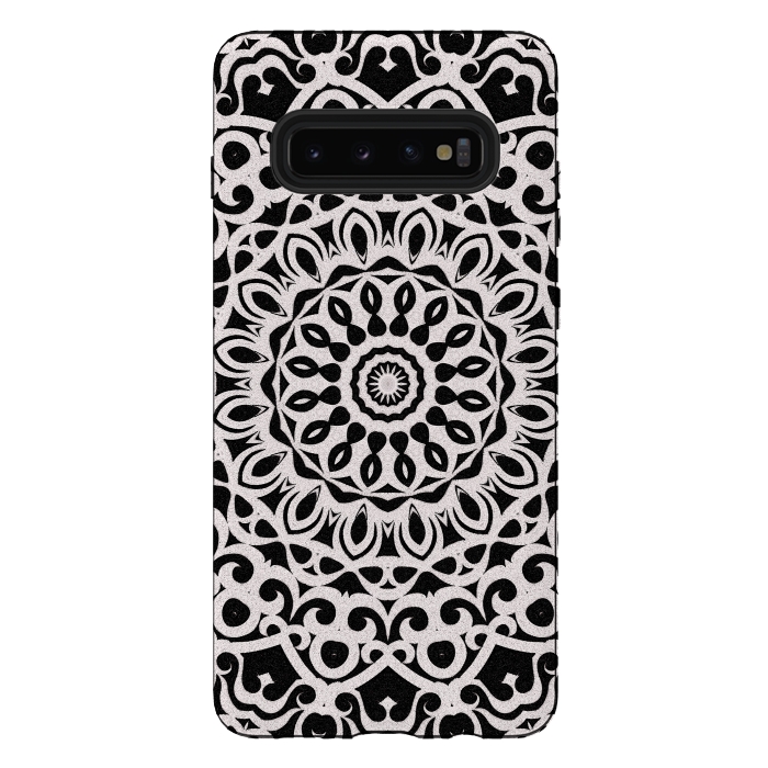 Galaxy S10 plus StrongFit Tribal Mandala G385 by Medusa GraphicArt