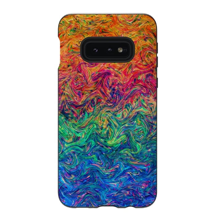 Galaxy S10e StrongFit Fluid Colors G249 by Medusa GraphicArt