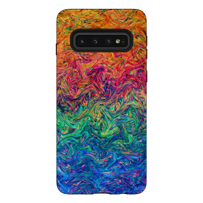 Galaxy S10 StrongFit Fluid Colors G249 by Medusa GraphicArt