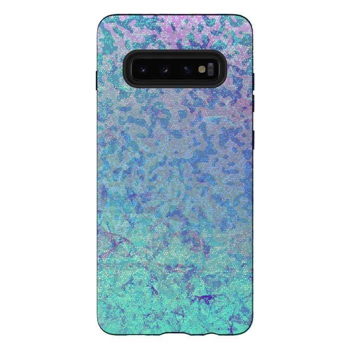 Galaxy S10 plus StrongFit Glitter Star Dust G282 by Medusa GraphicArt