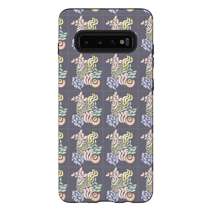 Galaxy S10 plus StrongFit Mix Flowers by Merveilleux Clement