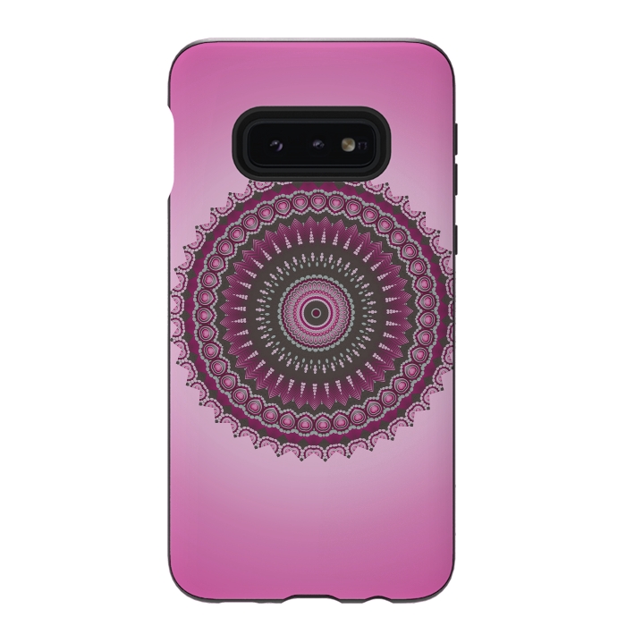 Galaxy S10e StrongFit Pink Mandala Ornament 2 by Andrea Haase