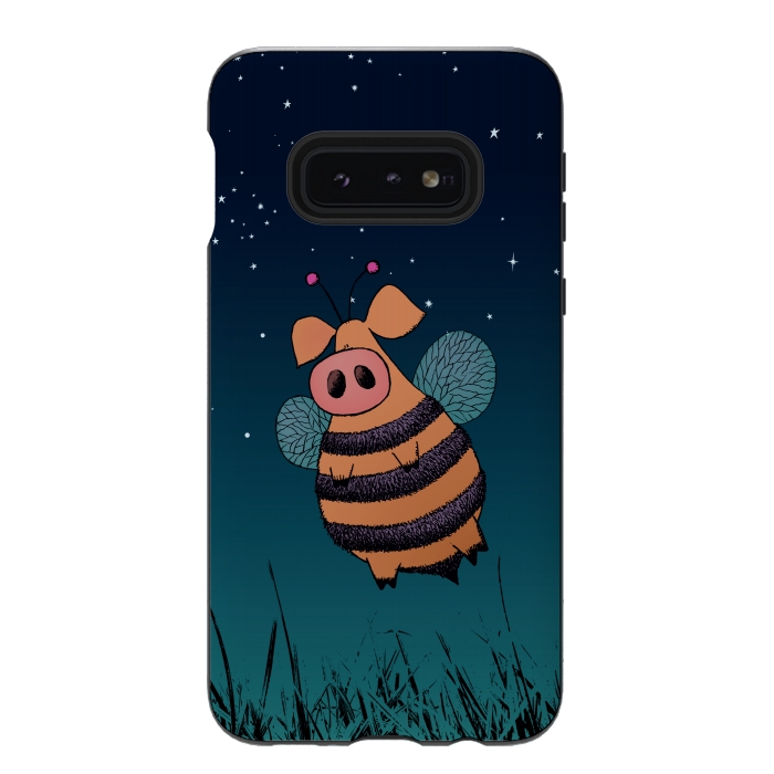 Galaxy S10e StrongFit Bumblepig by Mangulica