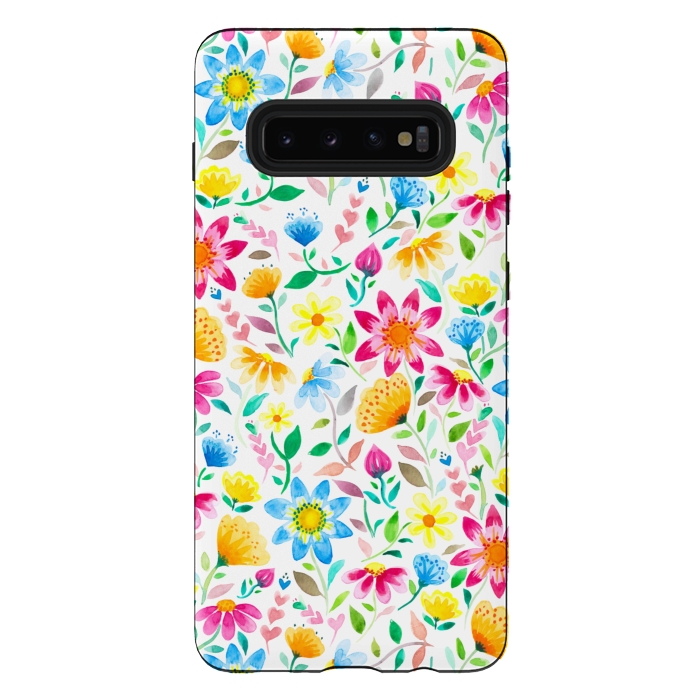 Galaxy S10 plus StrongFit Flower Power Garden by gingerlique