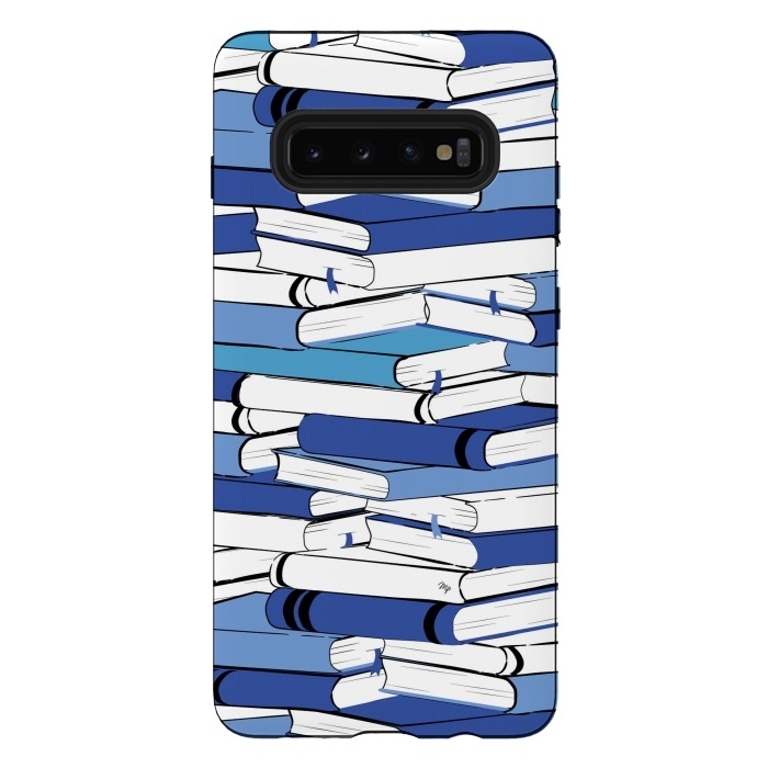 Galaxy S10 plus StrongFit Blue Books by Martina