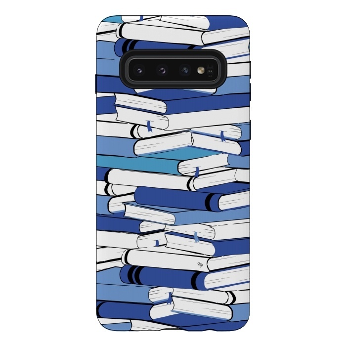 Galaxy S10 StrongFit Blue Books by Martina
